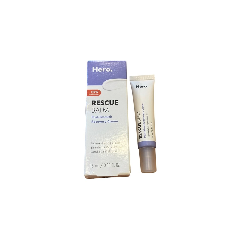 Hero Cosmetics Rescue Balm Post-Blemish Recovery Cream New Formula 15ml 0.5 oz